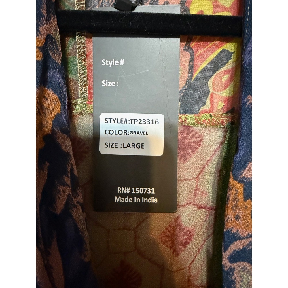 NWT Young Threads Boho Patchwork Kimono Duster Wo… - image 7